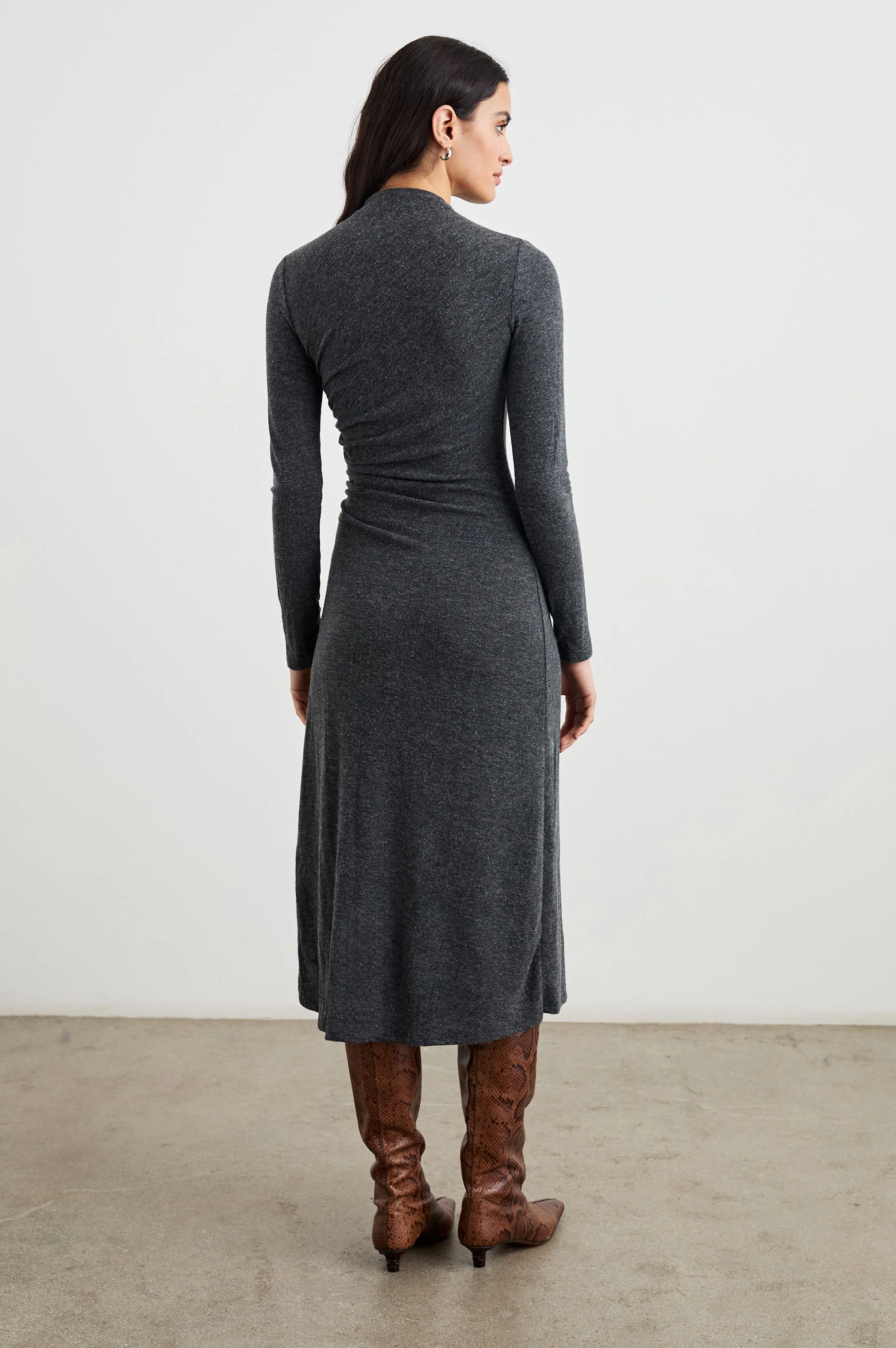 MARGARET DRESS - CHARCOAL Rails