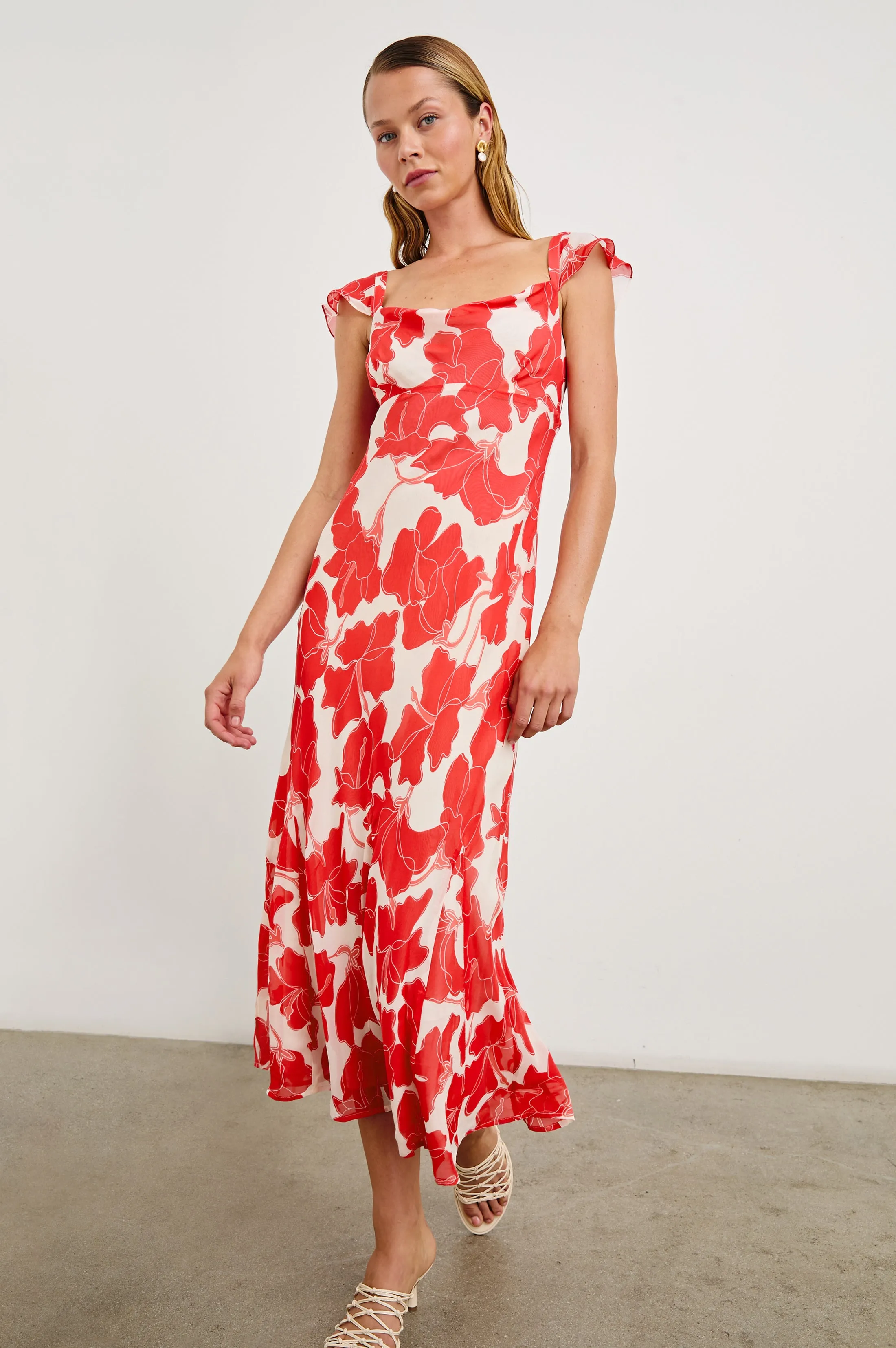 MARIGOLD DRESS - SCARLET HIBISCUS Rails