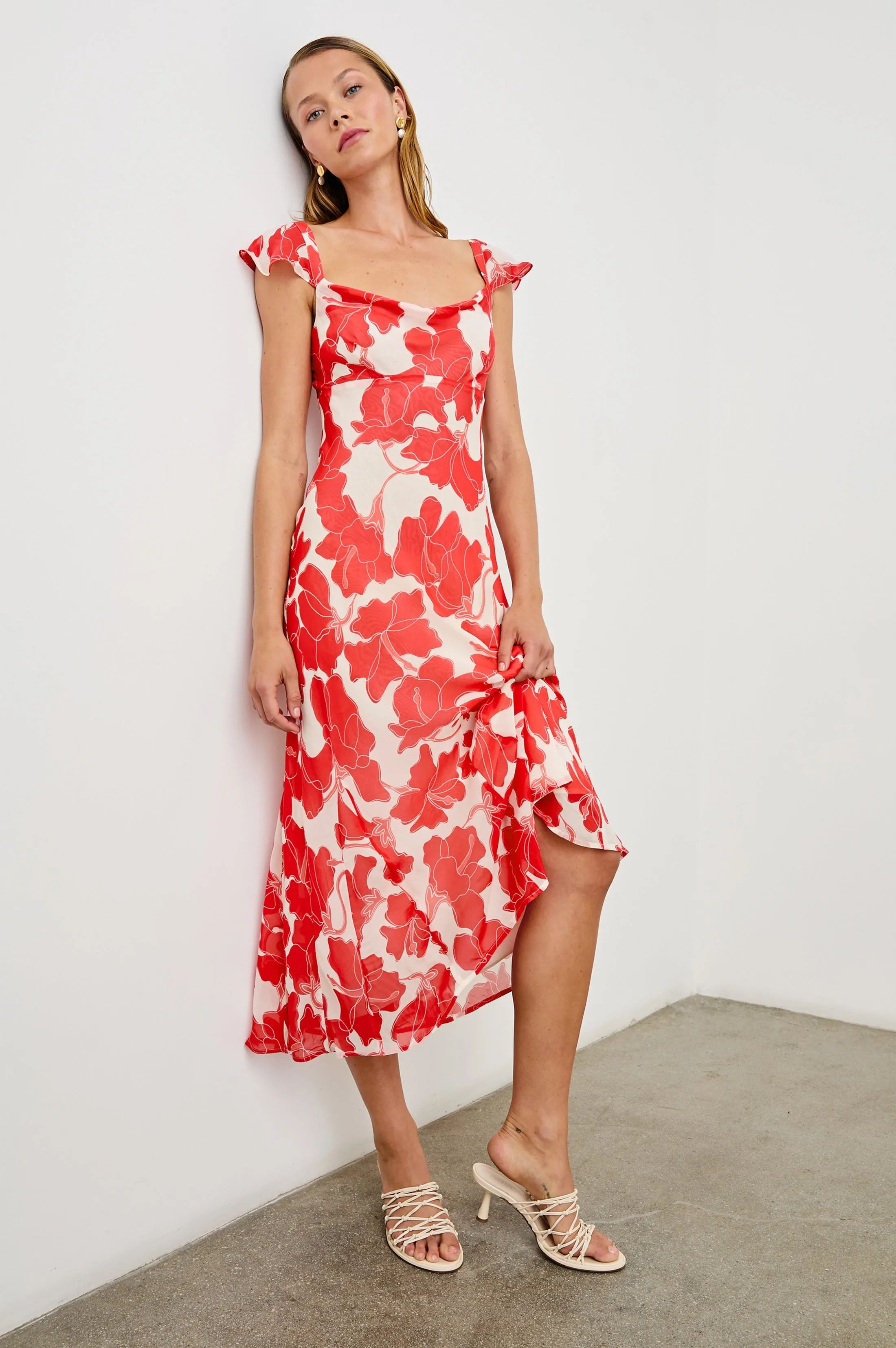 MARIGOLD DRESS - SCARLET HIBISCUS Rails