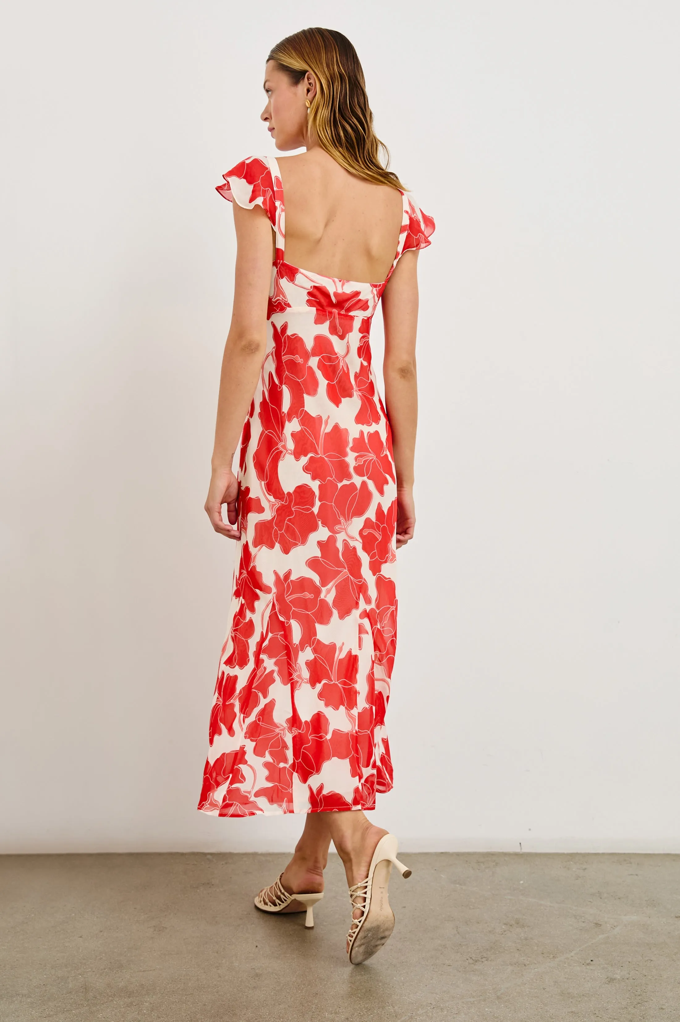 MARIGOLD DRESS - SCARLET HIBISCUS Rails
