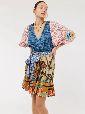 Me369 Alina Belted Dress Oriental