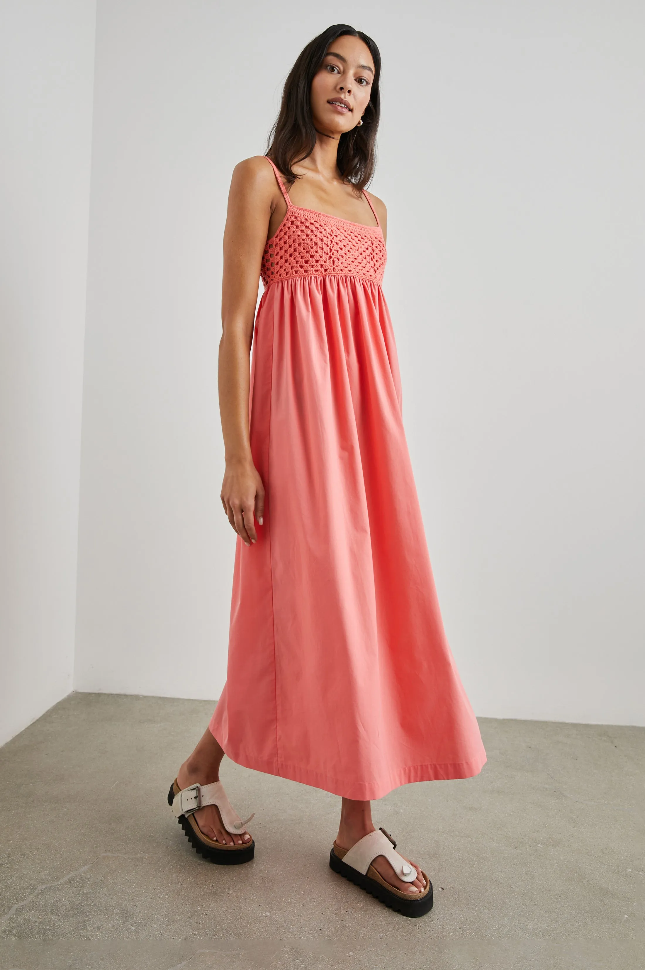 MEEKA DRESS - HOT CORAL Rails