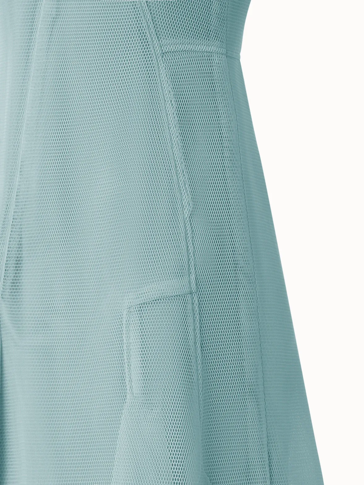 Midi Dress in Asymmetrical Techno Grid 