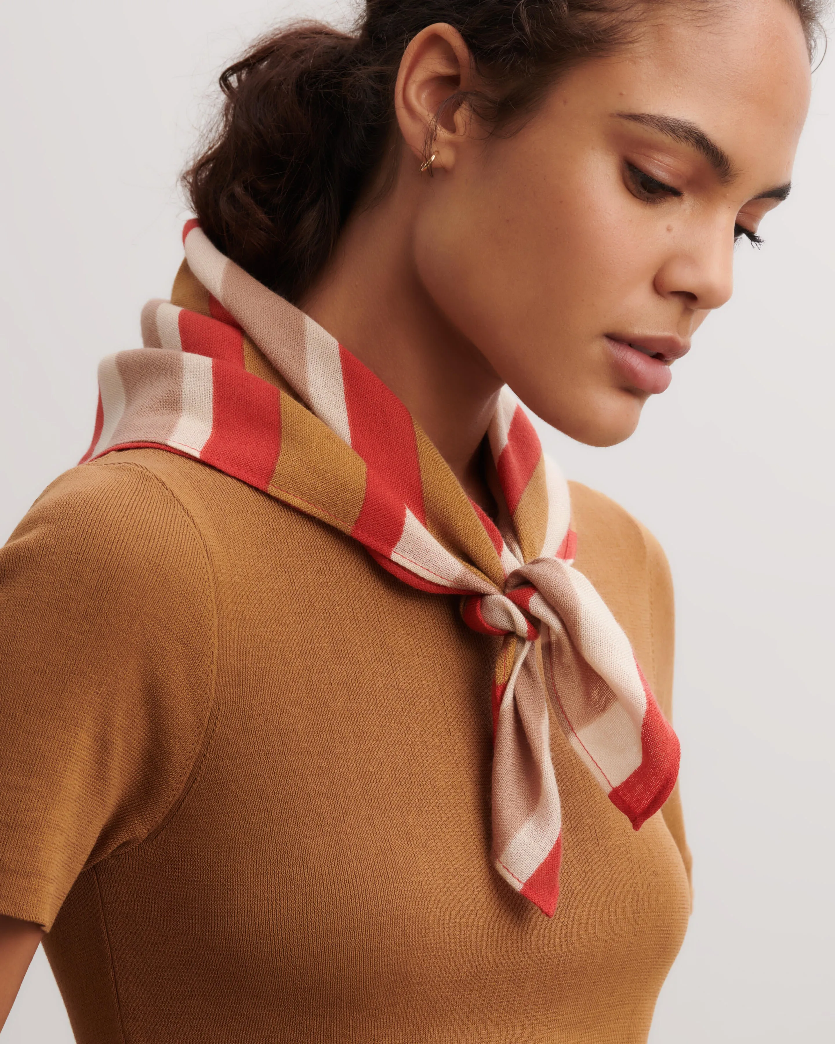 Mini printed square scarf Eric Bompard
