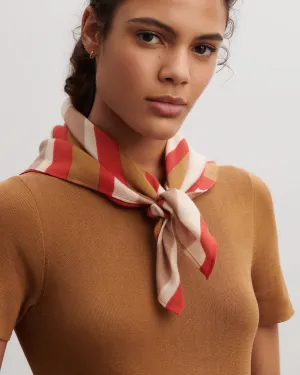 Mini printed square scarf Eric Bompard