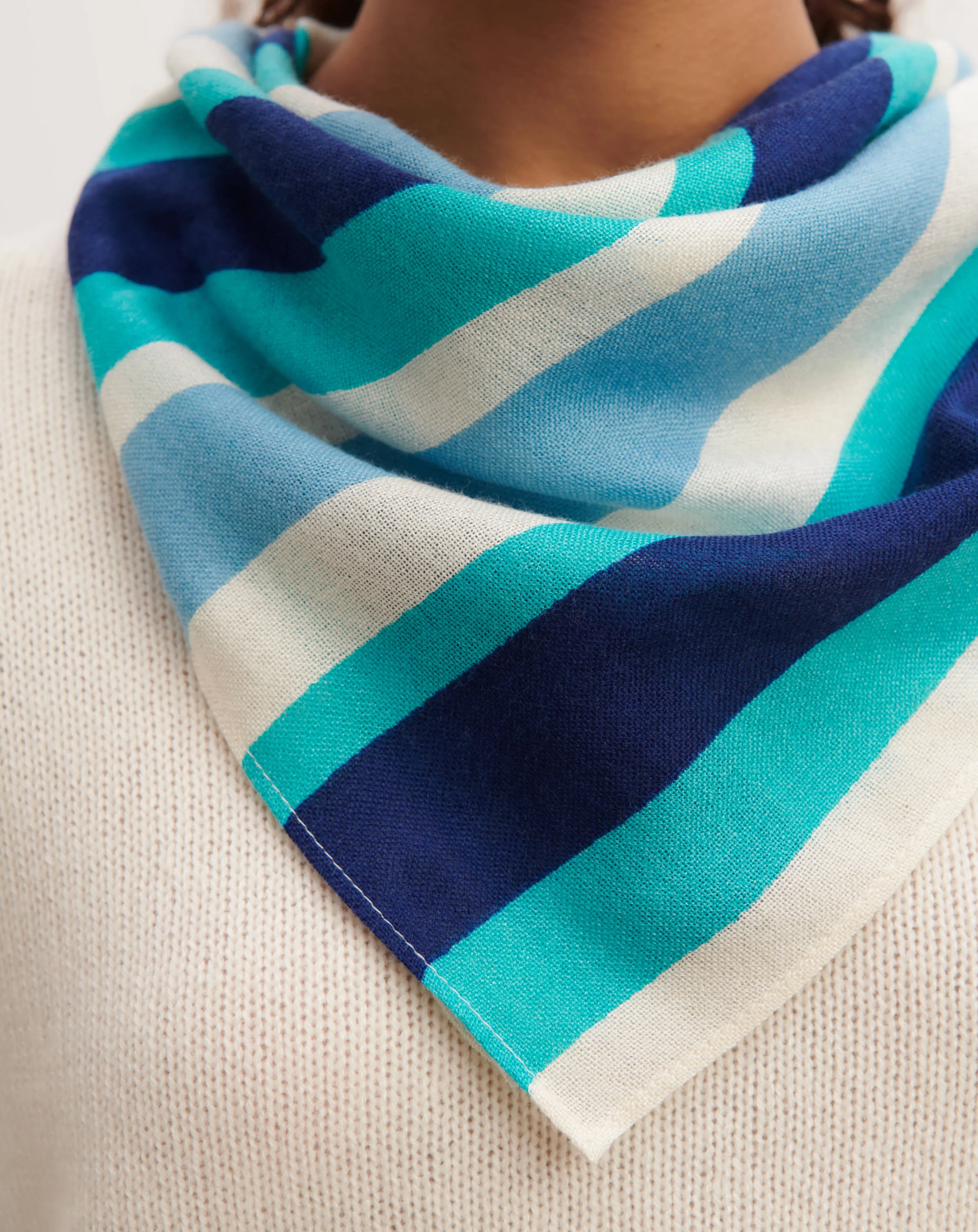 Mini printed square scarf Eric Bompard