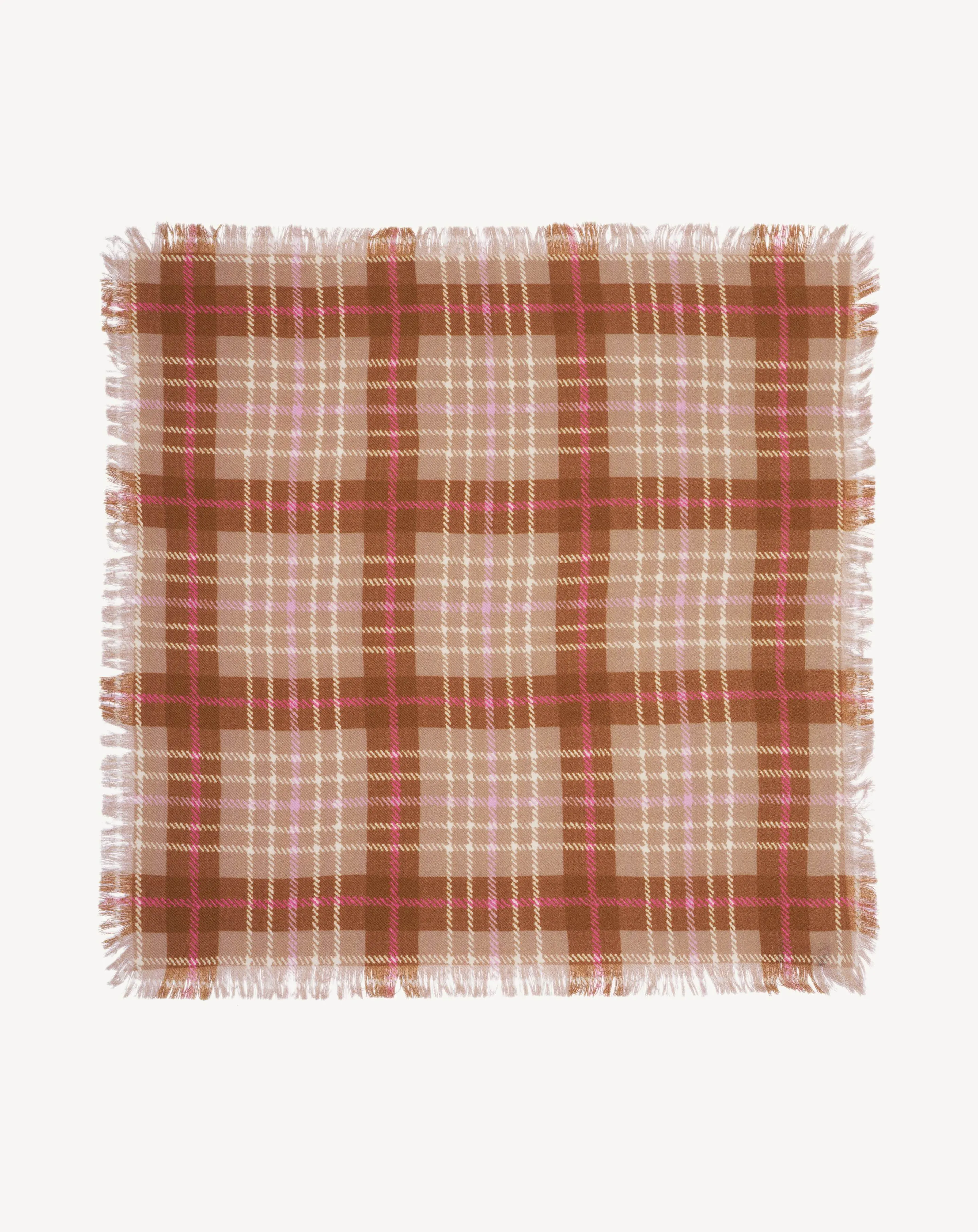 Mini printed twill square scarf Eric Bompard