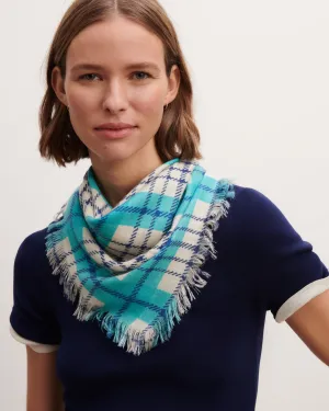 Mini printed twill square scarf Eric Bompard