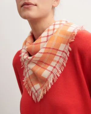 Mini printed twill square scarf Eric Bompard