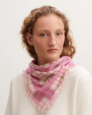 Mini printed twill square scarf Eric Bompard