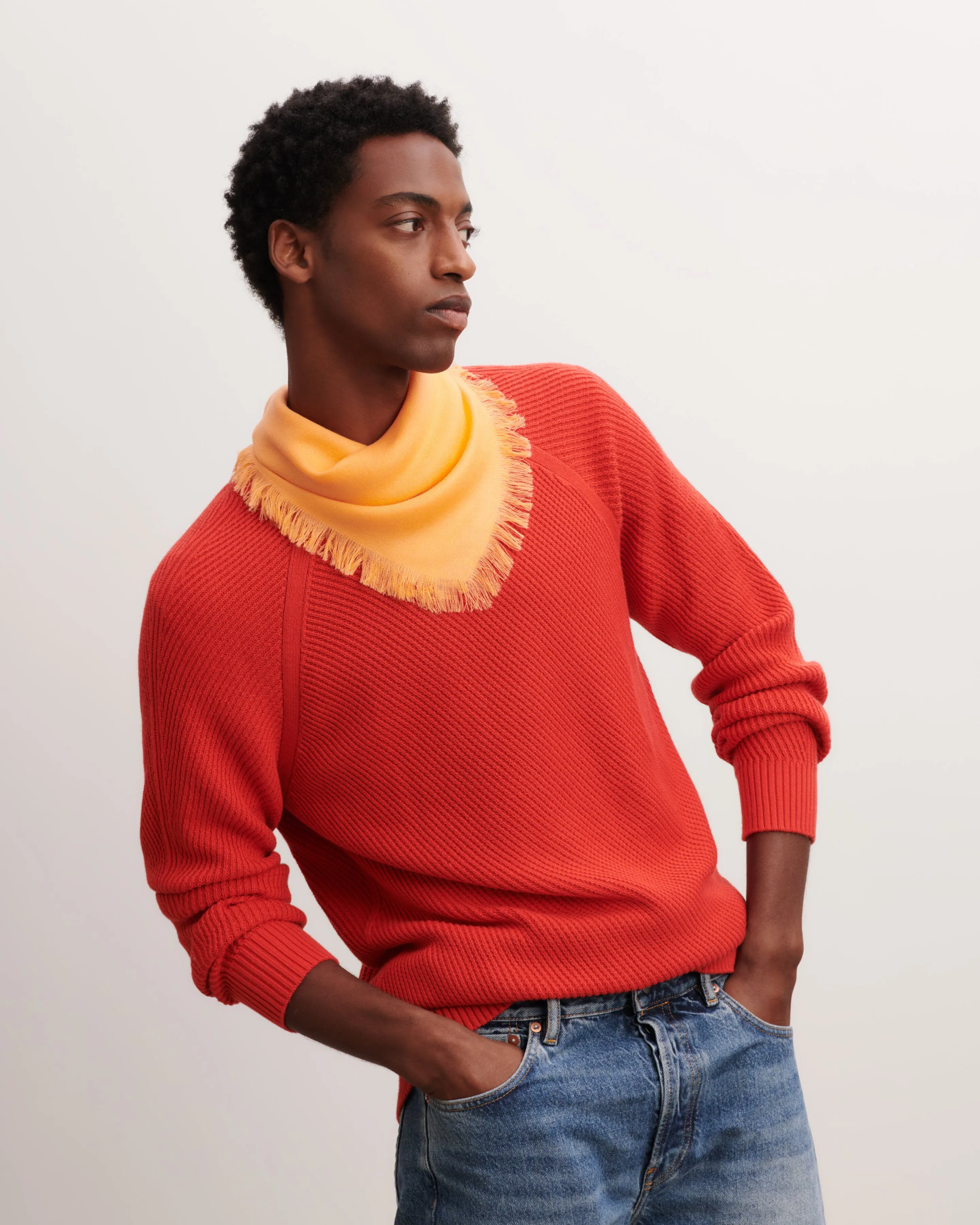 Mini twill square scarf Eric Bompard