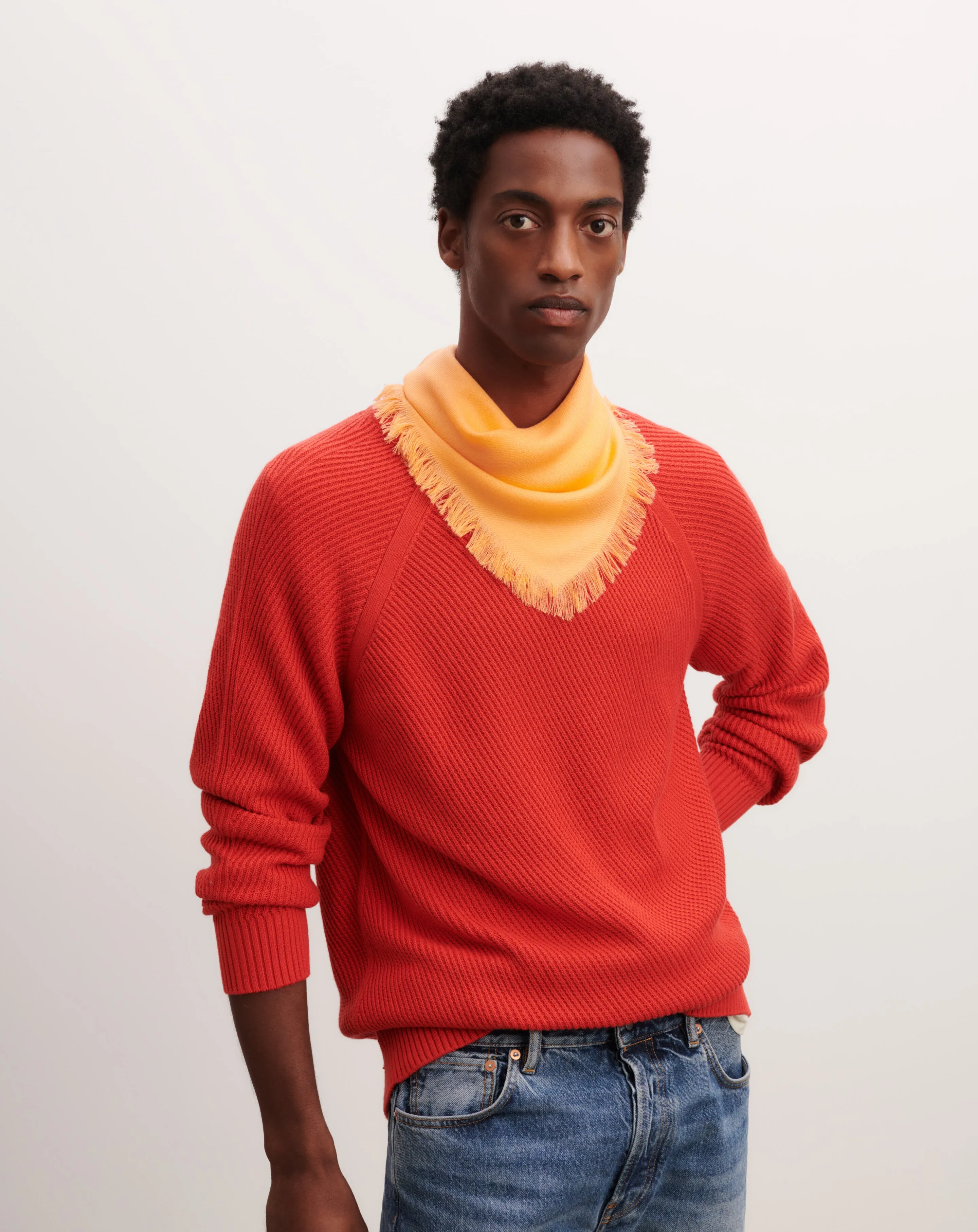 Mini twill square scarf Eric Bompard