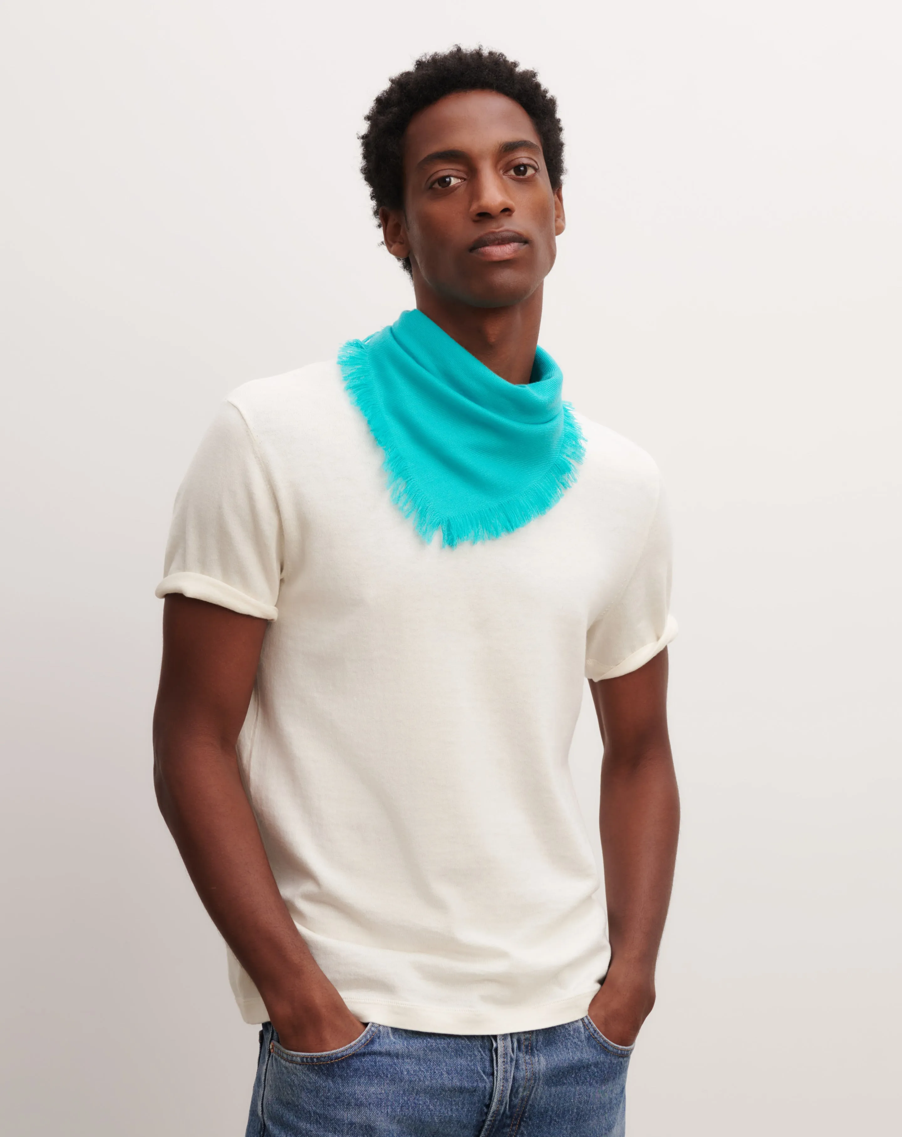 Mini twill square scarf Eric Bompard