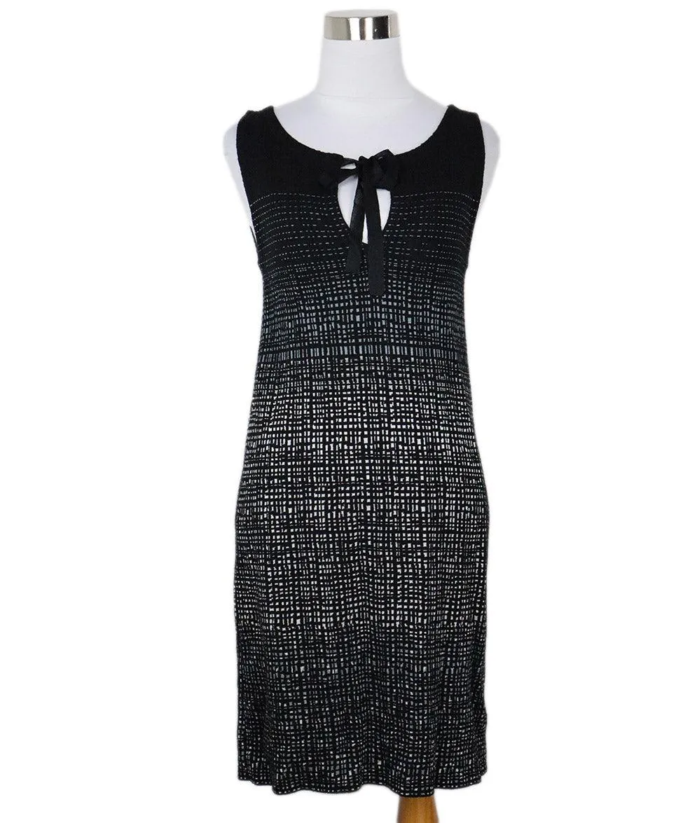 Missoni Black White & Grey Wool Dress sz 4