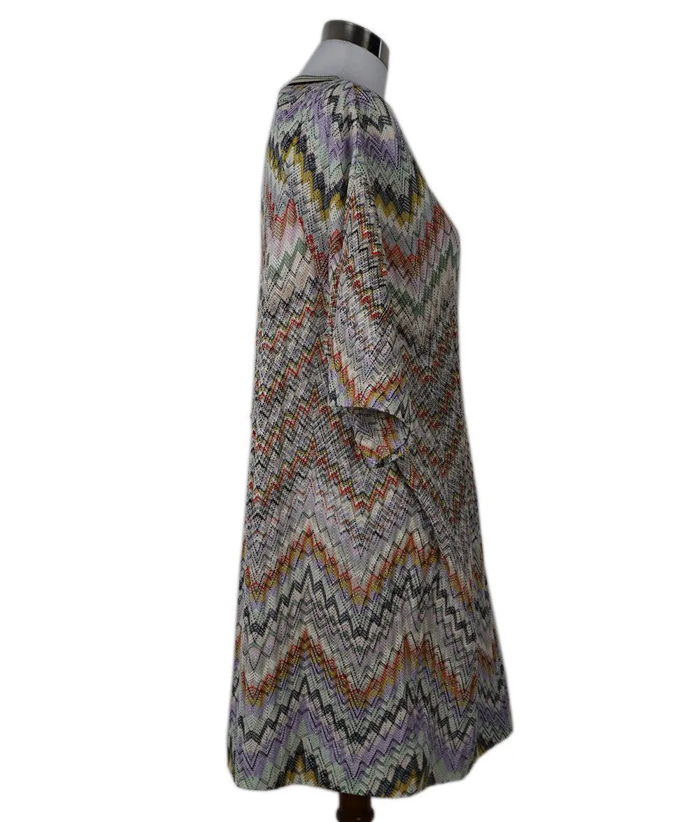 Missoni Multicolor Striped Knit Dress sz 14