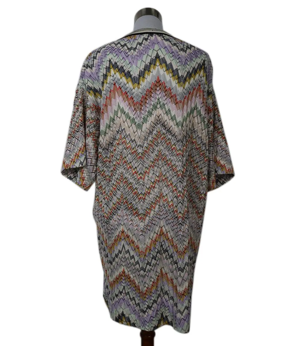 Missoni Multicolor Striped Knit Dress sz 14