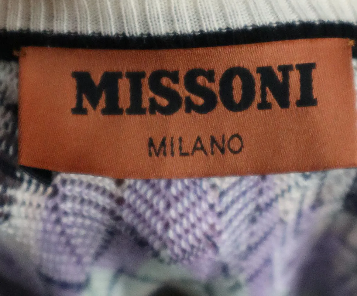 Missoni Multicolor Striped Knit Dress sz 14