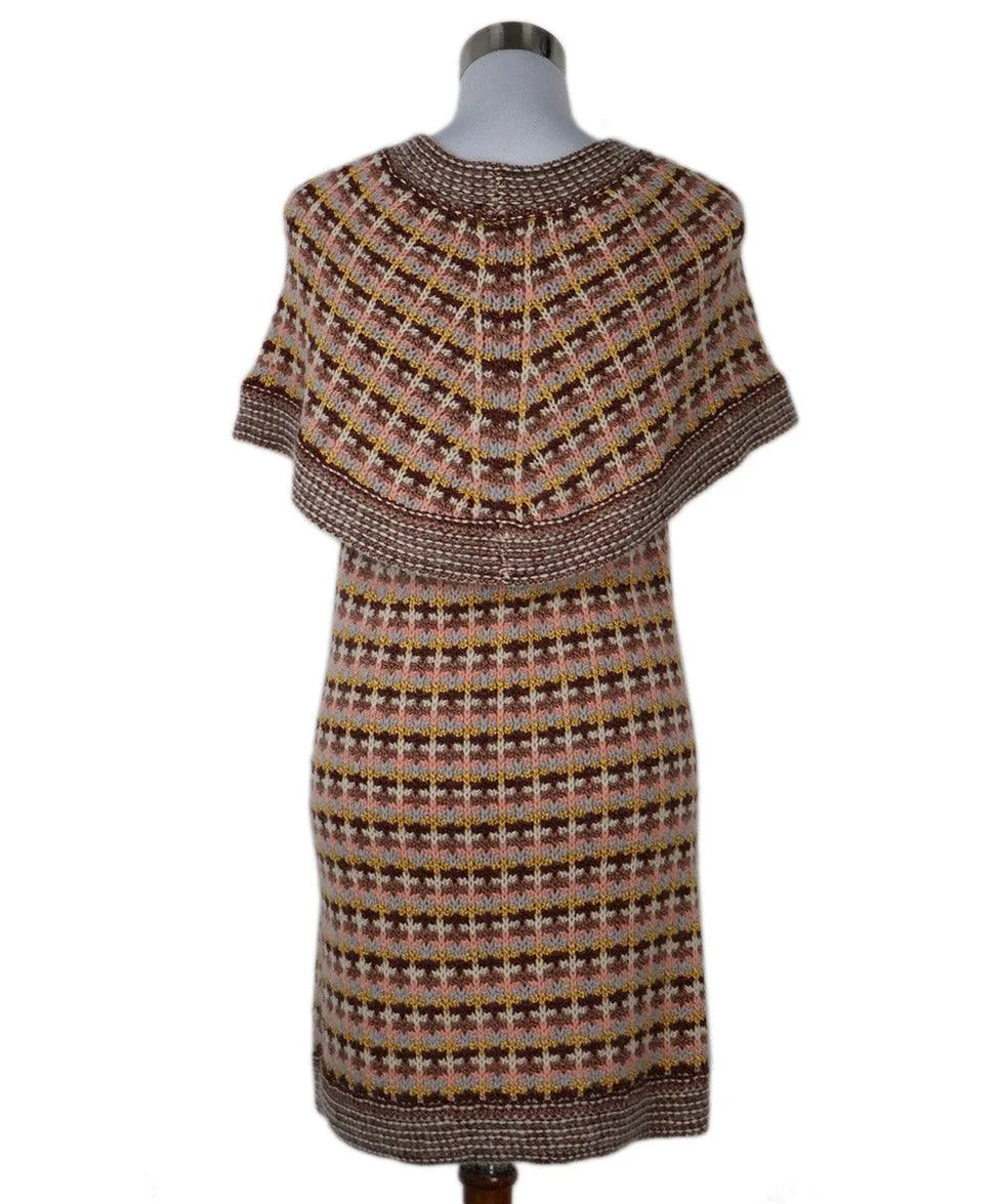 Missoni Pink & Yellow Knit Wool Dress sz 4