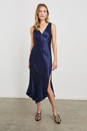 MONIQUE DRESS - NAVY Rails