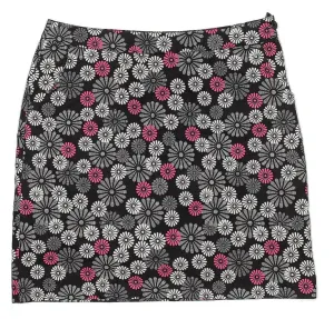 Monterey Club Black, White & Pink Floral Golf Skort Size 8 MSP$65