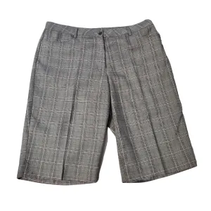 Monterey Club Gray & Pink Plaid Women's Golf Shorts Size 14