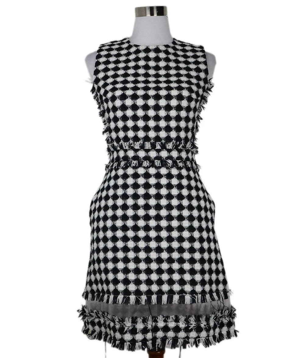 Msgm B&W Check Print Dress sz 6