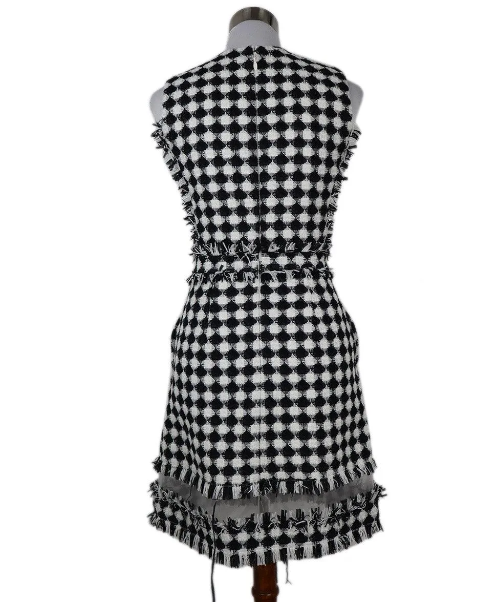 Msgm B&W Check Print Dress sz 6