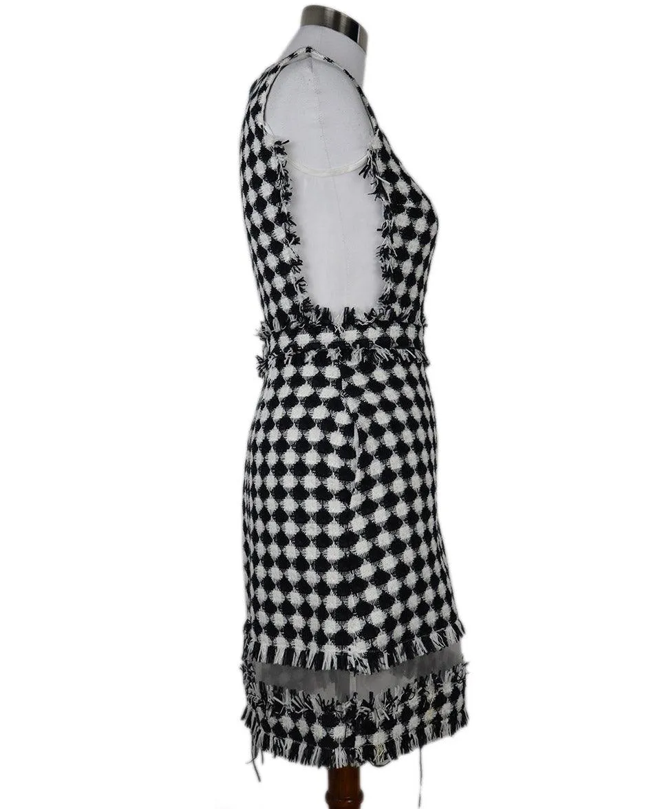 Msgm B&W Check Print Dress sz 6