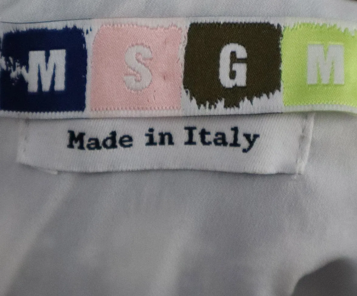 Msgm B&W Check Print Dress sz 6