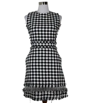 Msgm B&W Check Print Dress sz 6