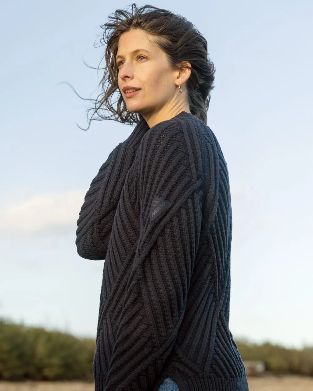 Musto Womens Marina Raised Crew Neck Knit
