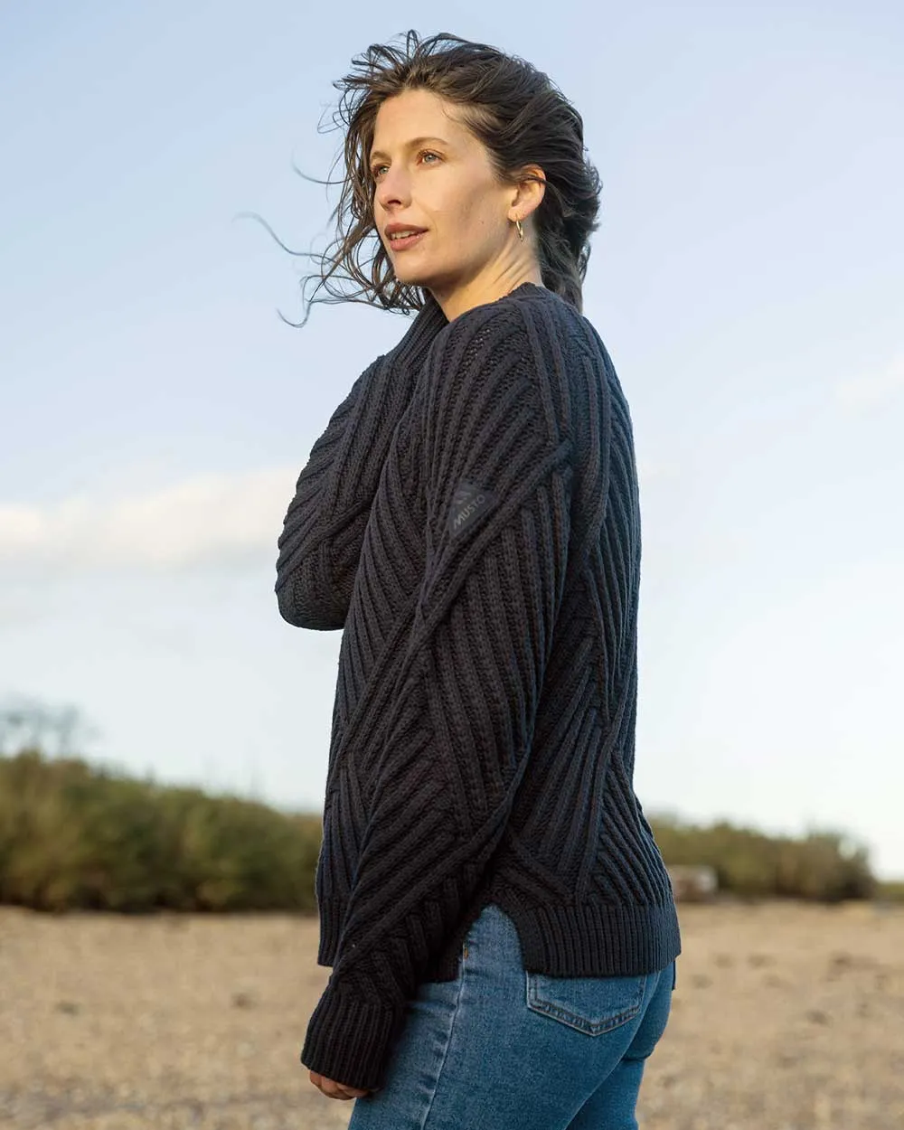 Musto Womens Marina Raised Crew Neck Knit