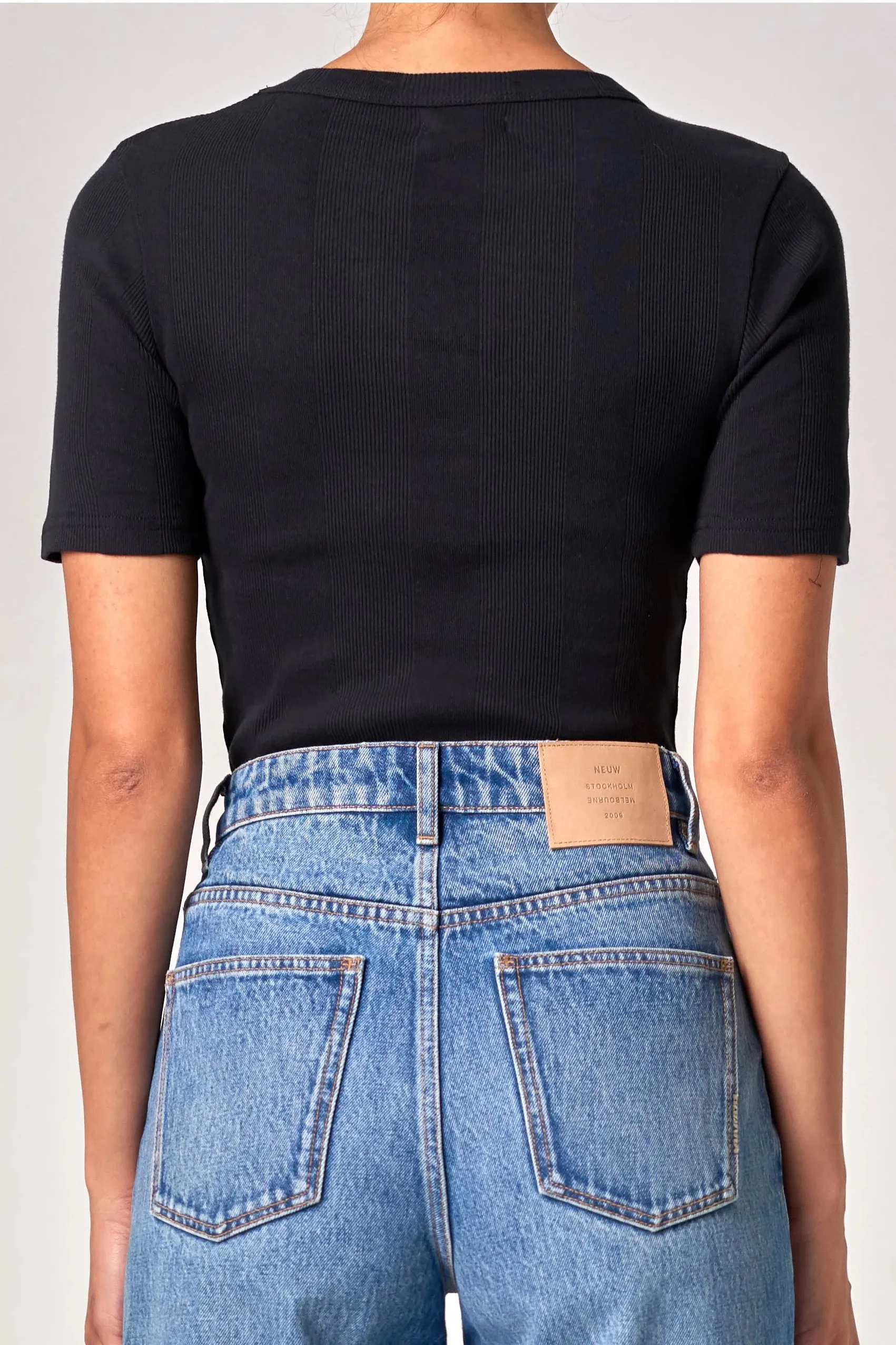 NEUW Womens Frenchie Tee - Black