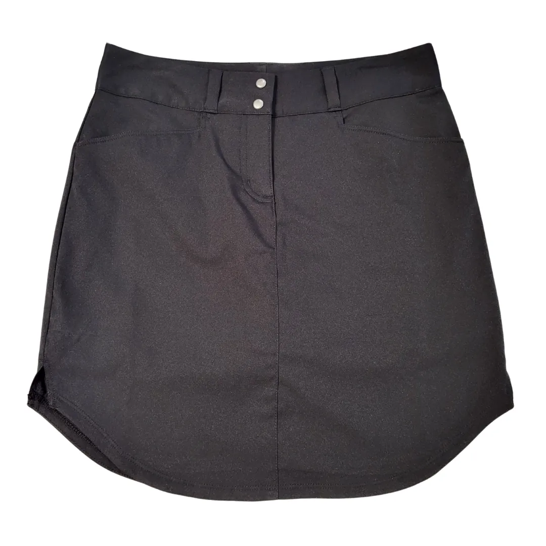 New Adidas Black Women's Golf Essential Skort Size 2 MSP $75