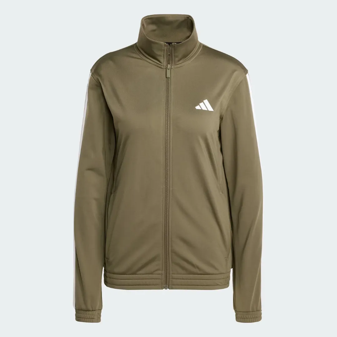 New Adidas Primegreen Tricot 3-Stripes Track Jacket - Olive Strata Size S