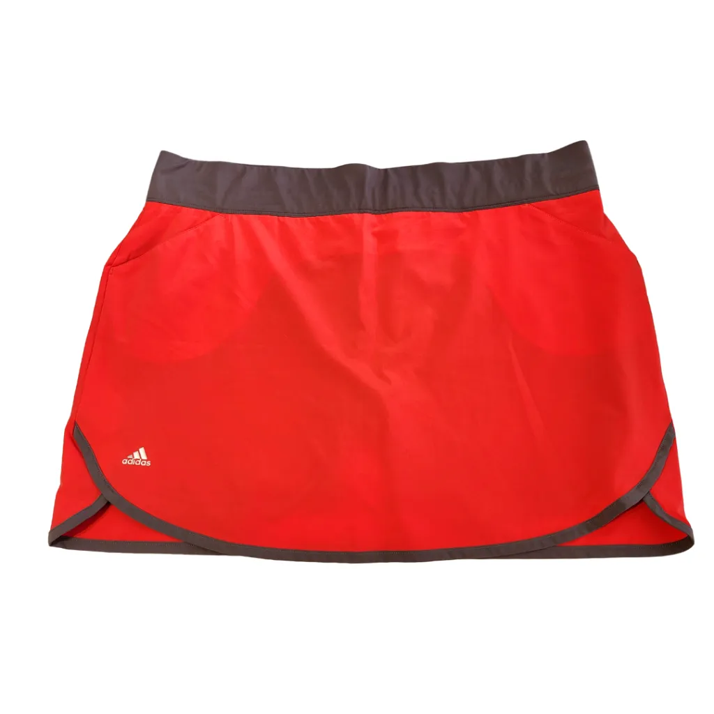 New Adidas Red & Gray Rangewear Golf Skort Size XL MSP $84