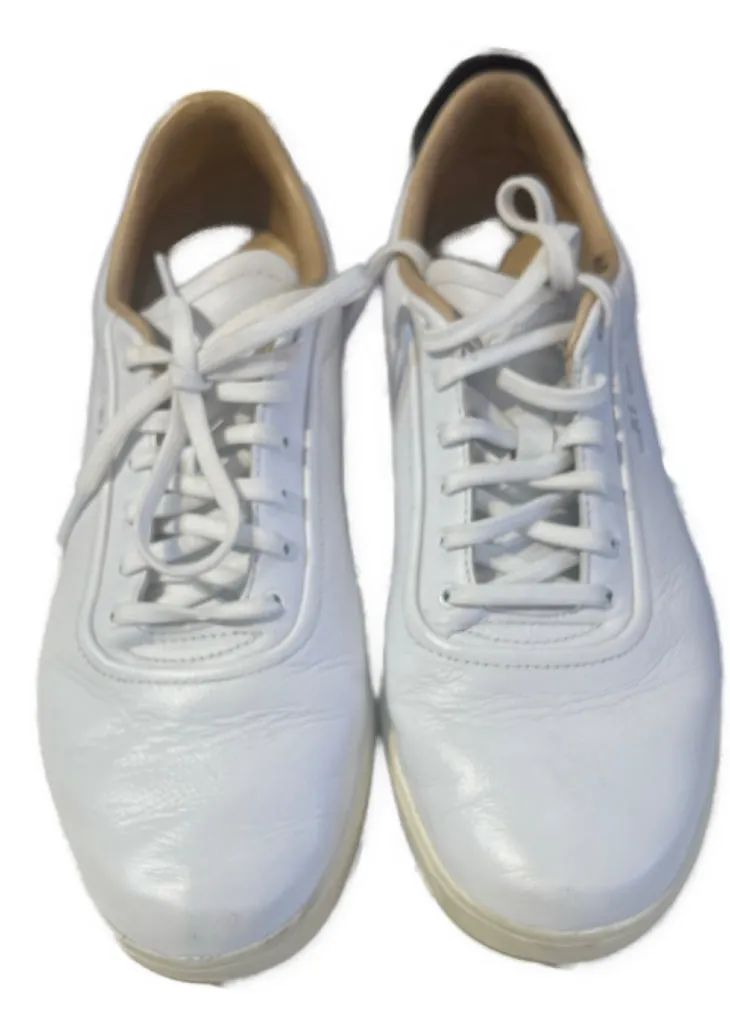 New Adidas Unisex White Leather Adipure Retro Golf Shoes Size 9.5 (Women)  MSP$180