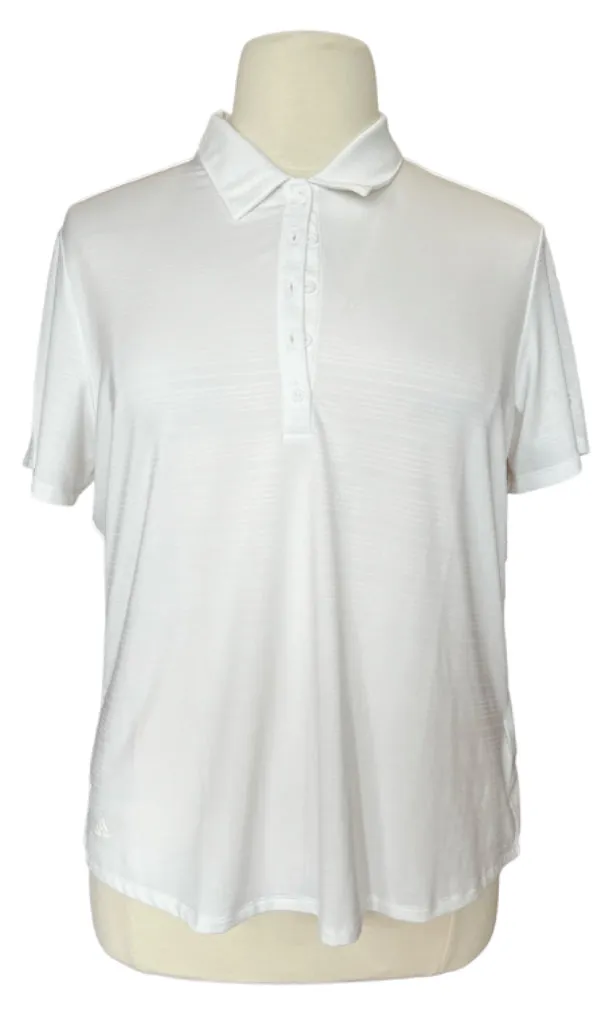 New Adidas White Polo Size 2XL