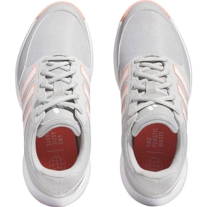 New Adidas Womens Tech Response 3.0 Golf Shoes - Grey Two/Cloud White/Coral Fusion