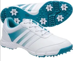 New Adidas Women's Tech Response Golf Shoes White/Teal Size 8.5 MSP$