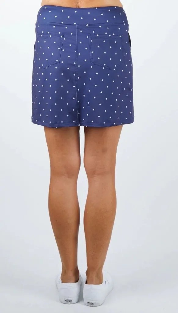 New Amy Sport Monarch Beach Golf Skort - Navy Logo 18" Size XL MSP$