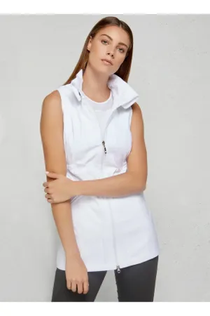 New Anatomie White Full Zip Delaney Vest Size XS MSp $288