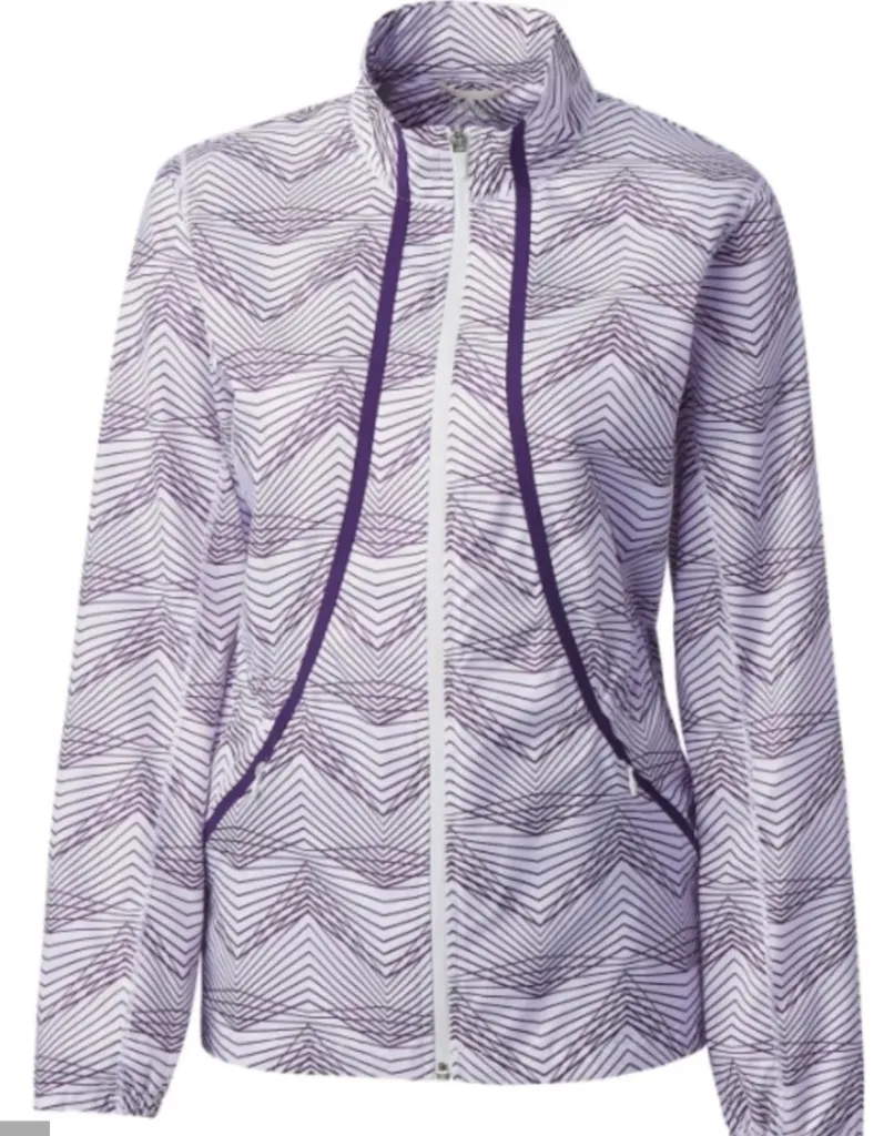New Annika by Cutter & Buck Cloud Breaker Print Jacket MSP$150