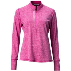 New Annika by Cutter & Buck Frequency 1/2 Zip Pullover in Hot Pink MSP$95