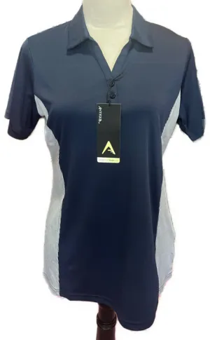 New Antigua Venture Polo In Navy/White  Size M