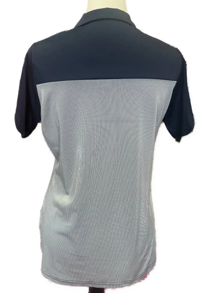 New Antigua Venture Polo In Navy/White  Size M
