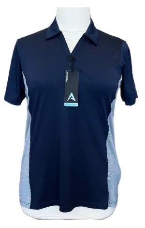 New Antigua Venture Polo In Navy/White  Size XL MSP$60