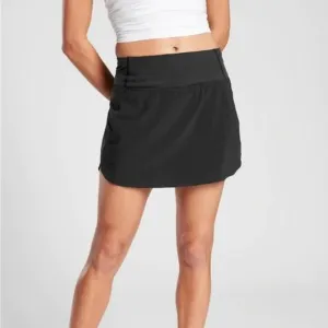 New Athleta Black Run with it 14" Skort MSP$59