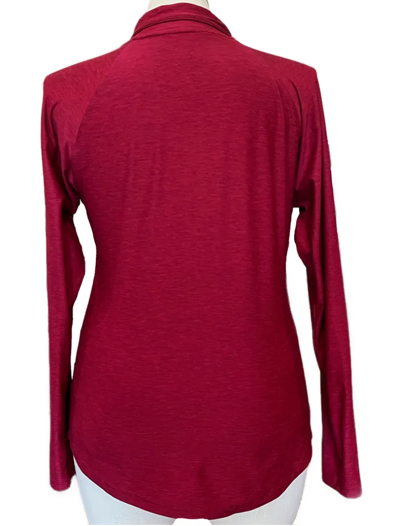 New Balance Red Heather 1/4 Zip Women's Pullover Size L