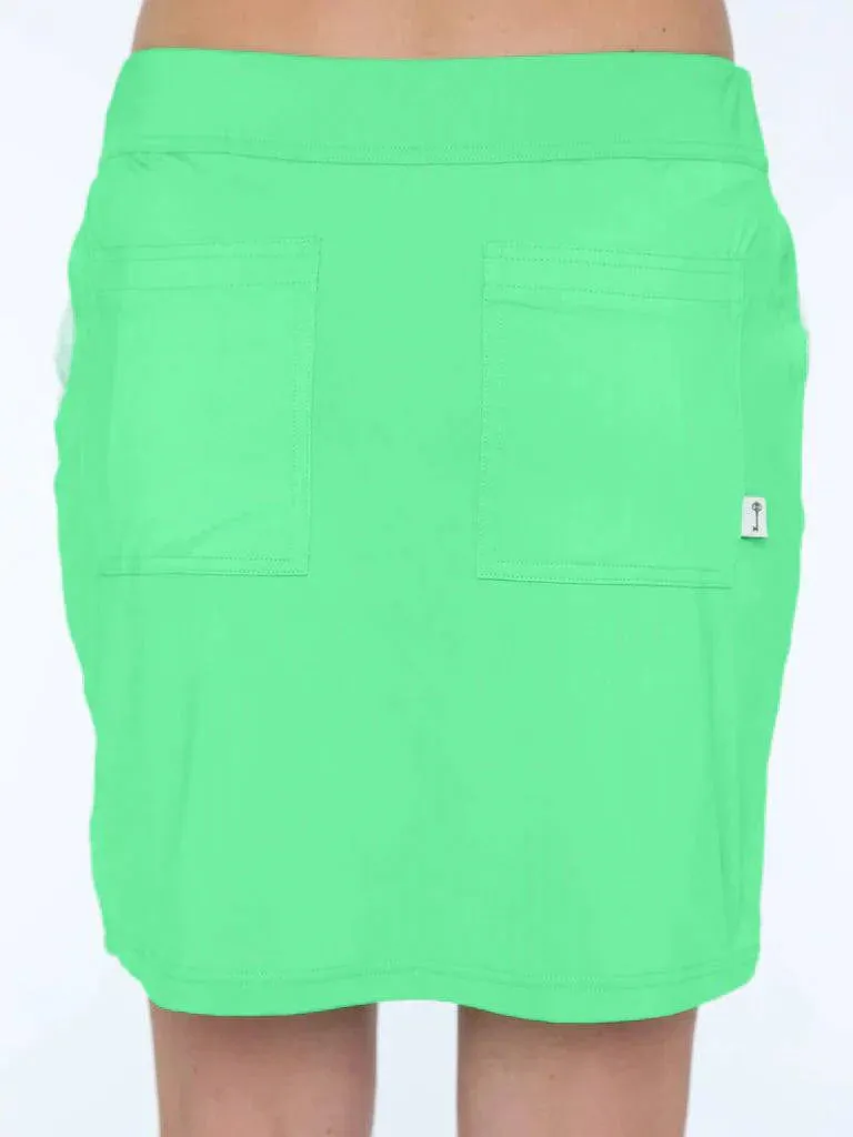 New Belyn Key Zip Front Skort Kiwi Size M MSP$112